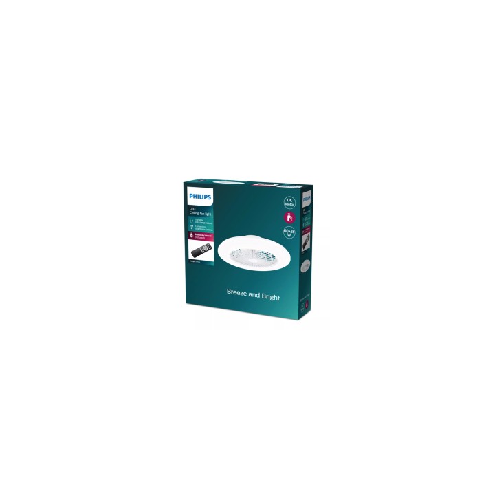 Philips Plafón con ventilador Amigo 60+25 W