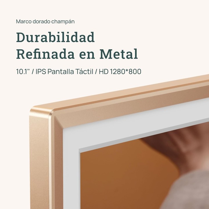 Arzopa D10 Champagne Gold | Marco digital para fotos de 10.1"