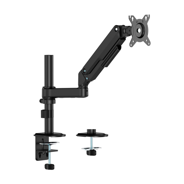 AISENS Soporte de Mesa Eco Contrapeso Giratorio e Inclinable para Monitor/TV 9kg (3 Pivotes, 1 Brazo) de 17-32, Negro