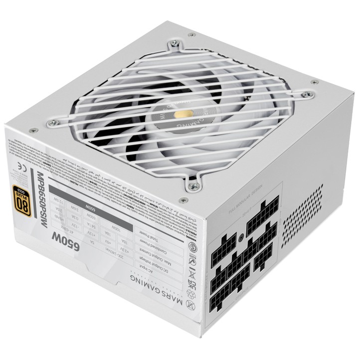 Mars Gaming MPB650PSIW unidad de fuente de alimentación Blanco