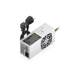 AISENS Fuente Alimentacion TFX 500W con Cable de Alimentacion OEM, Plata
