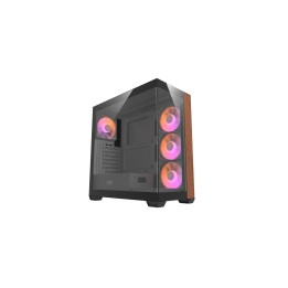 DarkFlash DS900 Black doble cristal templado y frontal madera