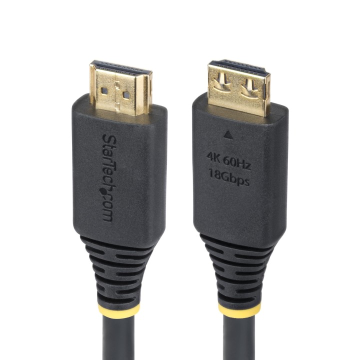 StarTech.com Cable HDMI de Alta Velocidad de 1m - Conectores de Agarre - 4K60Hz/1440p 144Hz - HDR10/HDCP 2.2/ARC - UHD - 18Gbps