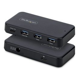 StarTech.com Hub USB-C y Tipo A de 4 Puertos - Ladrón USB de 5Gbps - Autoalimentado - Con Cable Host Tipo C y USB-A - 1x USB-C
