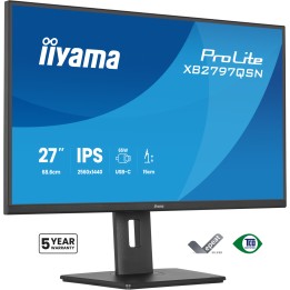 iiyama ProLite XB2797QSN-B1 pantalla para PC 68,6 cm (27") 2560 x 1440 Pixeles Quad HD LCD Negro