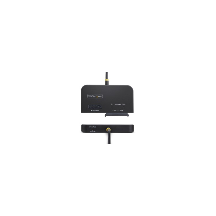StarTech.com Adaptador USB-C/USB-A a NVMe M.2 y SATA 2.5/3.5in 10Gbps - Lector de SSD Externo - Sin Herramientas - B+M/M-Key