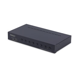 StarTech.com Switch KVM de 8 Puertos HDMI 4K 60Hz - Conmutador KVM HDMI 2.0 con Kit de Montaje 1U para Rack - con Hub USB de 4