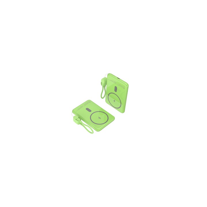 Leotec Power Bank inalámbrico 5000mAh 20W Verde