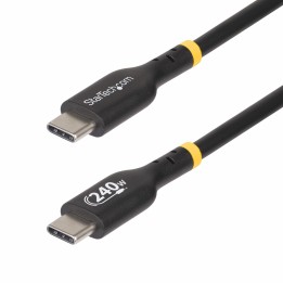 StarTech.com Cable de Carga USB-C de 1m - Cable USB Tipo C - Certificación USB-IF - PD de 240W EPR - Cable USB 2.0 USB-C de