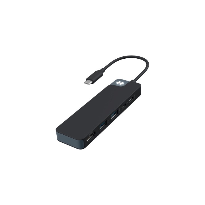 HYPER HD4101BKGL base para portátil y replicador de puertos USB Tipo C Negro