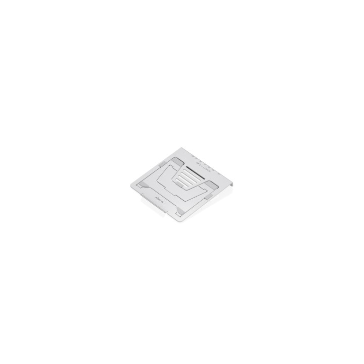 AISENS Soporte de Sobremesa Ajustable para Portatil / Tablet con USB-C Docking 7 en 1, Gris