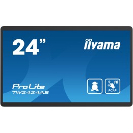 iiyama TW2424AS-B1 pantalla de señalización Pantalla plana para señalización digital 60,5 cm (23.8") Wifi 250 cd / m² 4K Ultra