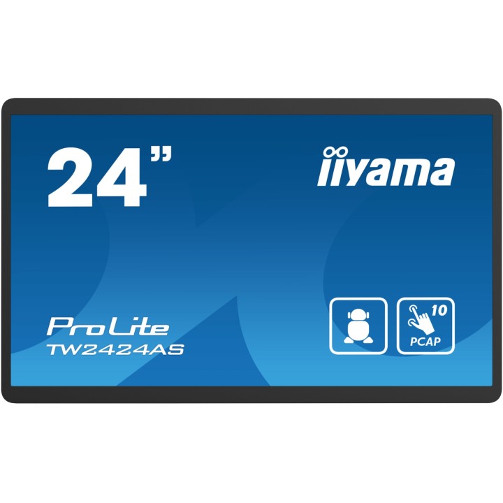 iiyama TW2424AS-B1 pantalla de señalización Pantalla plana para señalización digital 60,5 cm (23.8") Wifi 250 cd / m² 4K Ultra