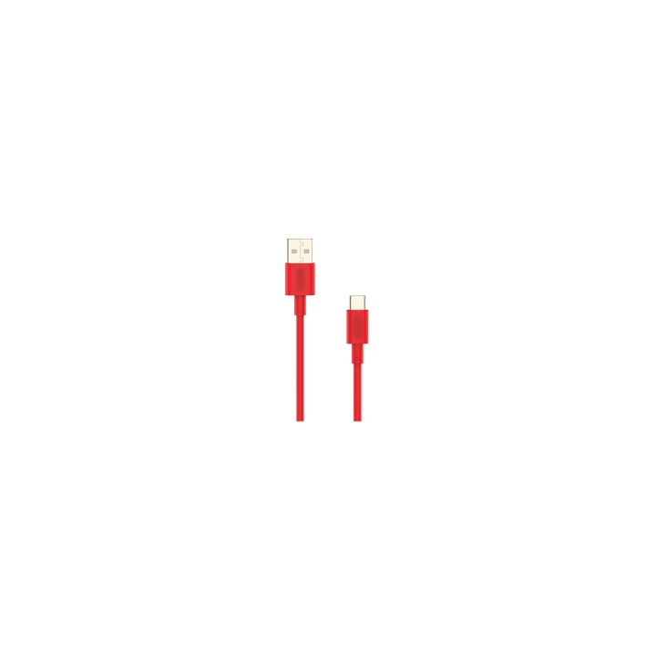 Cable Nubbeh Elisium USB-C a USB-A 1 m 3A Rojo TPE