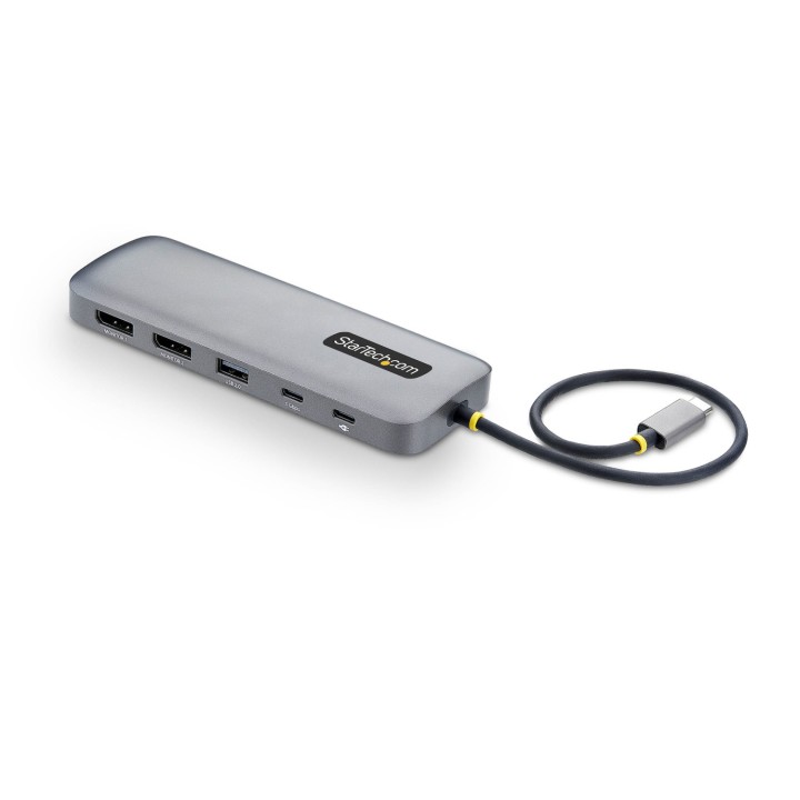 StarTech.com Adaptador Multipuertos USB-C a DP de Dos Pantallas - Mini Dock Tipo C 10 en 1 DisplayPort - PD de Carga de 100W -