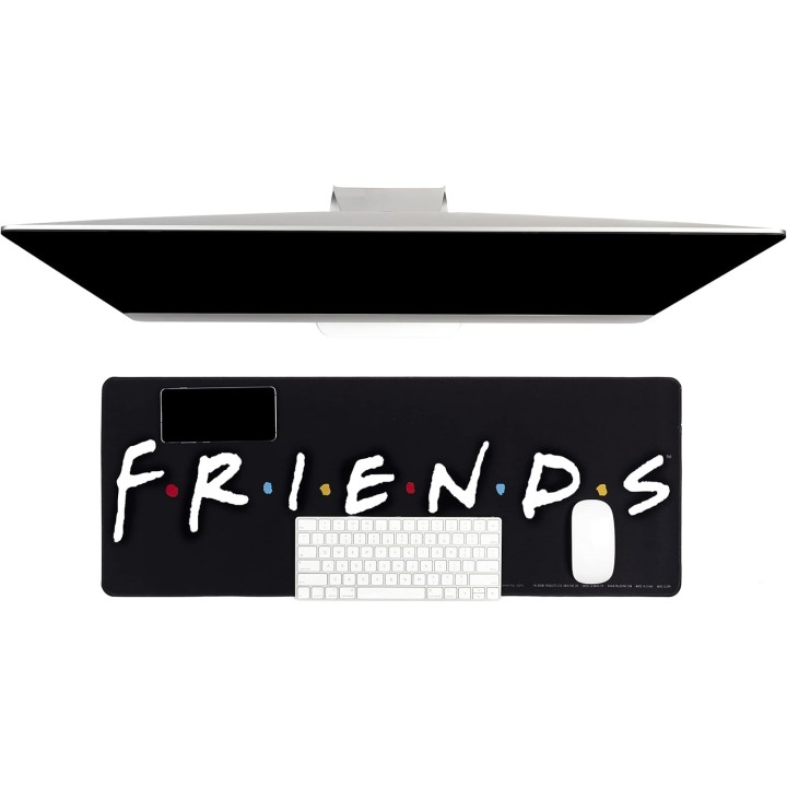 Alfombrilla de Escritorio Friends 80 x 30 cm Antideslizante para Teclado y Ratón