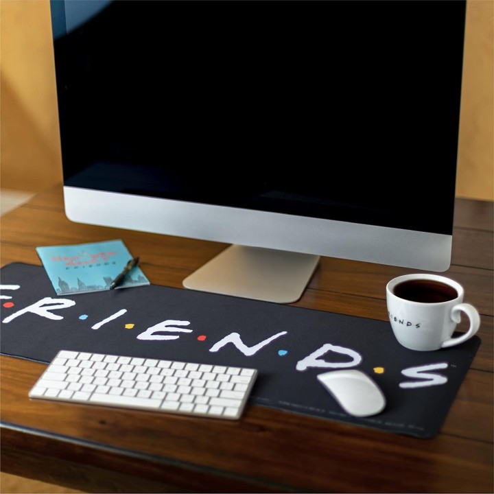 Alfombrilla de Escritorio Friends 80 x 30 cm Antideslizante para Teclado y Ratón