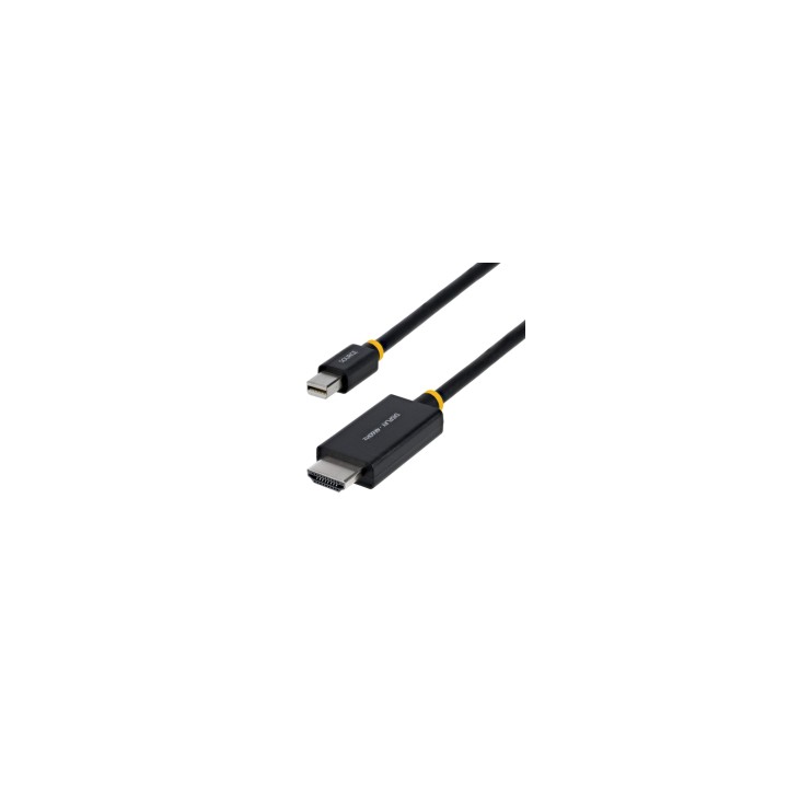 StarTech.com 1M-MDP-HDMI2-4K60 adaptador de cable de vídeo Mini DisplayPort HDMI tipo A (Estándar) Negro