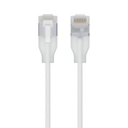 Ubiquiti UACC-Cable-Patch-EL-C6A-1M-W cable de red Translúcido, Blanco Cat6a
