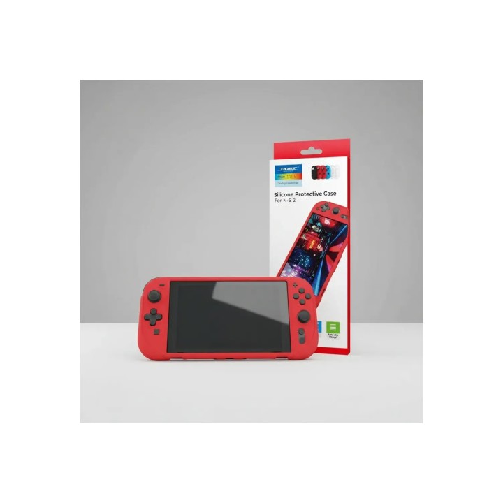 DOBE FUNDA ROJA PROTECTORA SILICONA NINTENDO SWITCH 2 6972520258466