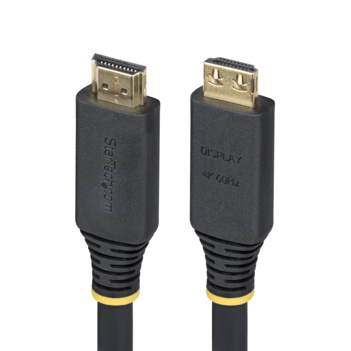 StarTech.com Cable HDMI de Alta Velocidad Activo de 10m - Conectores de Agarre - UHD 4K60Hz/1440p 144Hz - 18Gbps - HDR10/HDCP