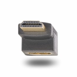 StarTech.com Adaptador HDMI 2.0 Acodado Hacia Arriba - Macho a Hembra - Adaptador HDMI en Ángulo Recto - Ahorrador de Puertos