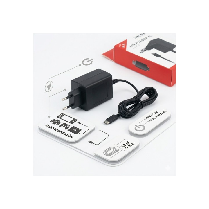 DOBE CARGADOR TYPE-C NINTENDO SWITCH 6972520259173