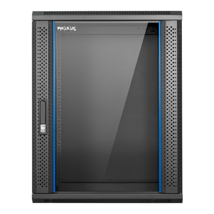 Phasak PHO 2216D armario rack 16U Bastidor de pared Negro