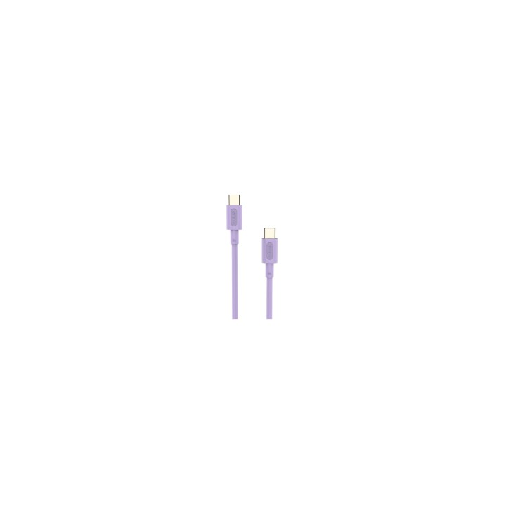 Cable Nubbeh Elisium USB-C a USB-C 1 m 3A Lila TPE