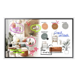 Samsung WM65FX pizarra blanca interactiva 165,1 cm (65") 3840 x 2160 Pixeles Pantalla táctil Gris, Blanco HDMI