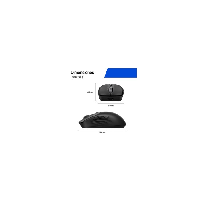 HP Ratón inalámbrico recargable 705