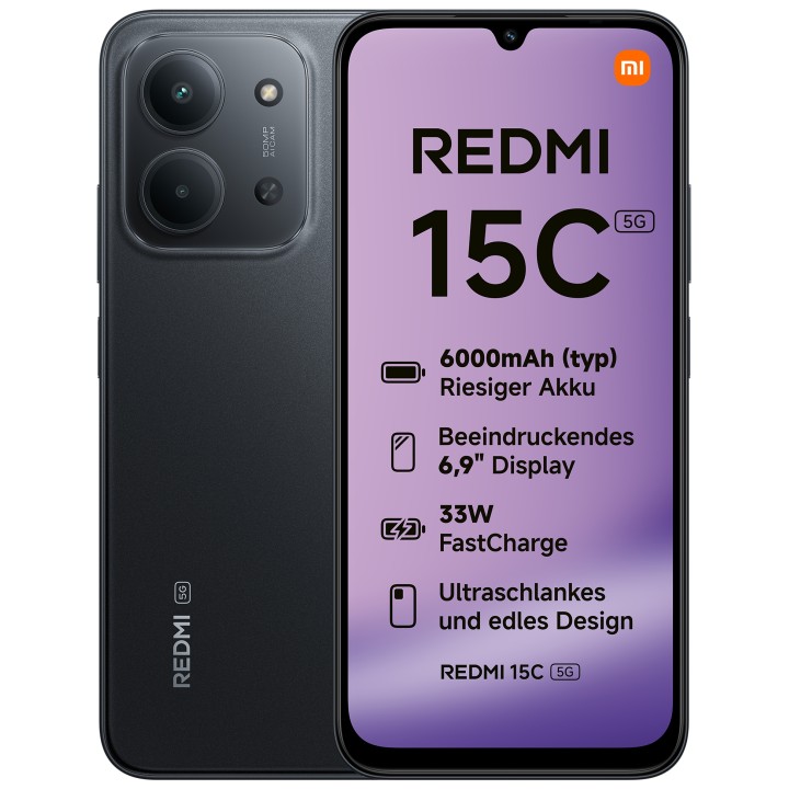 Xiaomi Redmi 15C 5G 4/128Gb Negro Smartphone