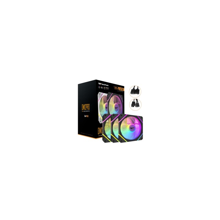 darkFlash DF-DM12 PRO 3IN1-B-ES1 sistema de refrigeración para ordenador Carcasa del ordenador Refrigerador de aire 12 cm