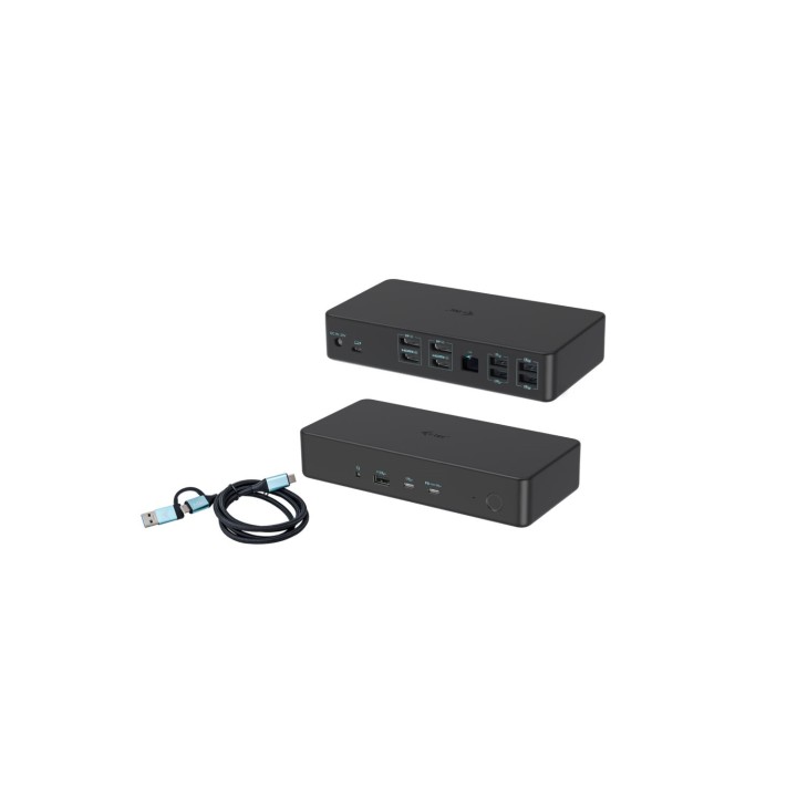 i-tec USB 3.0 / USB-C / Thunderbolt 3 Professional Dual 4K Display Docking Station Generation 2 + Power Delivery 100W
