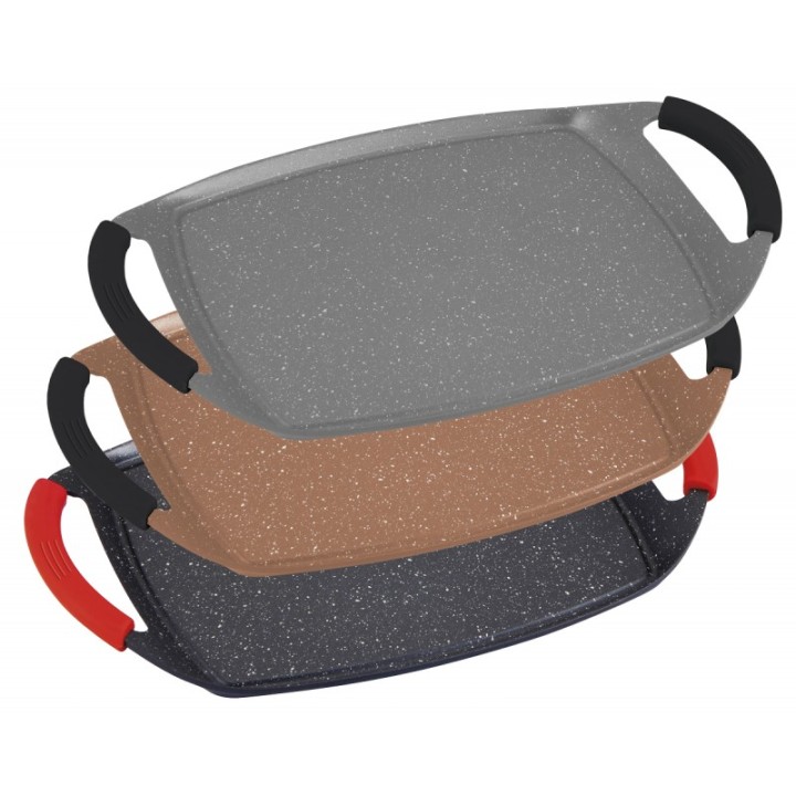 Plancha de piedra 47 cm ROYAL CROWN RC-GPSC47GR Gris