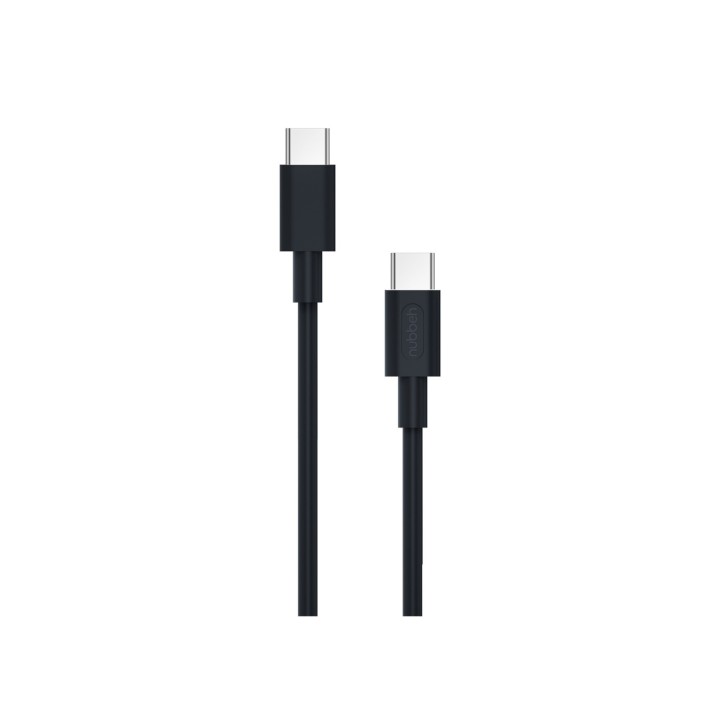 Cable Nubbeh Borealis USB-C a USB-C 1,5 m 3A Negro de Silicona Líquida