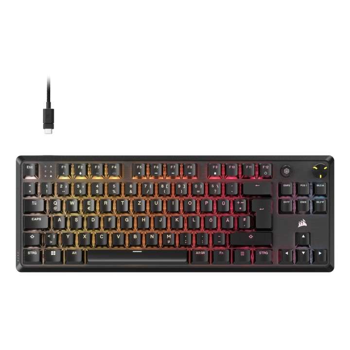 Corsair K70 CORE TKL teclado Juego USB QWERTZ Portugués Negro