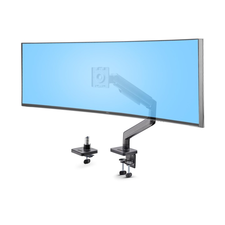 StarTech.com Soporte VESA de Sobremesa para Monitor Curvo de 49" Ultraancho 32:9 - Brazo VESA para Monitor con Grommet/Mordaza