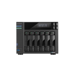 Asustor LOCKERSTOR 6 Gen2 NAS Escritorio Intel® Celeron® N5105 8 GB DDR4 Unidad de disco duro ADM Negro