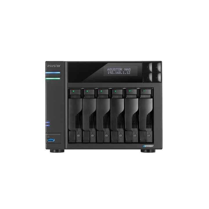 Asustor LOCKERSTOR 6 Gen2 NAS Escritorio Intel® Celeron® N5105 8 GB DDR4 Unidad de disco duro ADM Negro