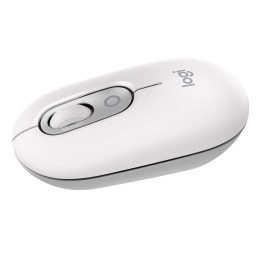 Logitech POP Mouse, ratón inalámbrico Bluetooth compacto y portátil con botones programables y clics discretos, tecnología