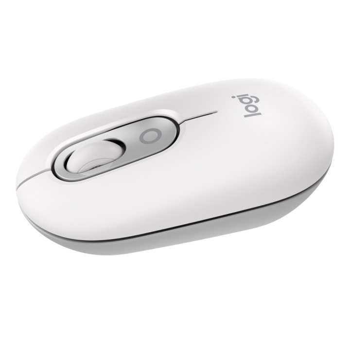 Logitech POP Mouse, ratón inalámbrico Bluetooth compacto y portátil con botones programables y clics discretos, tecnología
