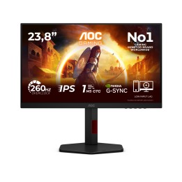 AOC G4 24G4ZR pantalla para PC 60,5 cm (23.8") 1920 x 1080 Pixeles Full HD LED Negro, Rojo