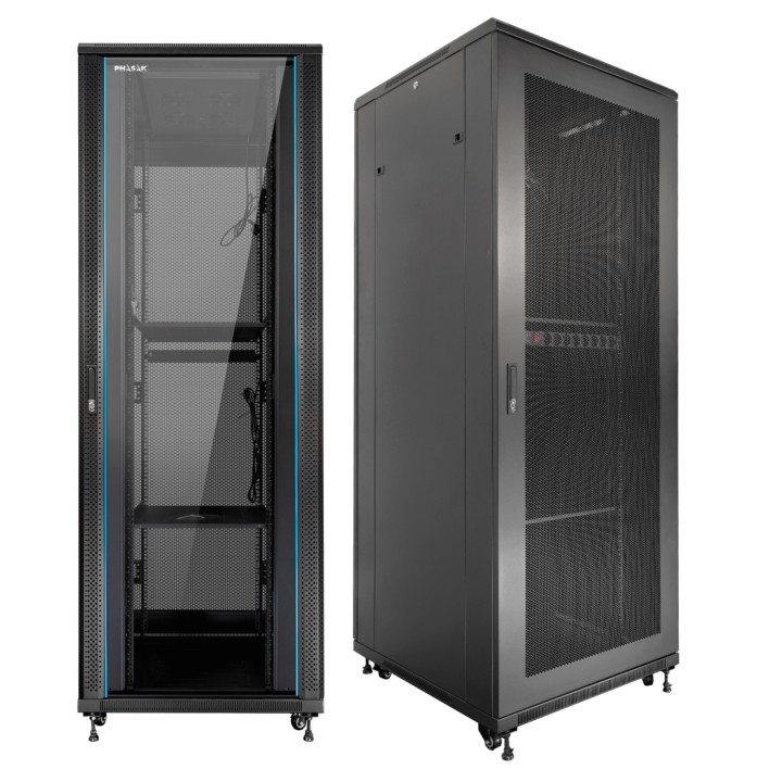 Phasak Armario Rack PRO 19" 47U 800 x 1000 negro con ventilación - PHO 8147