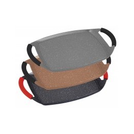 Plancha de piedra 47 cm ROYAL CROWN RC-GPSC47 Negro