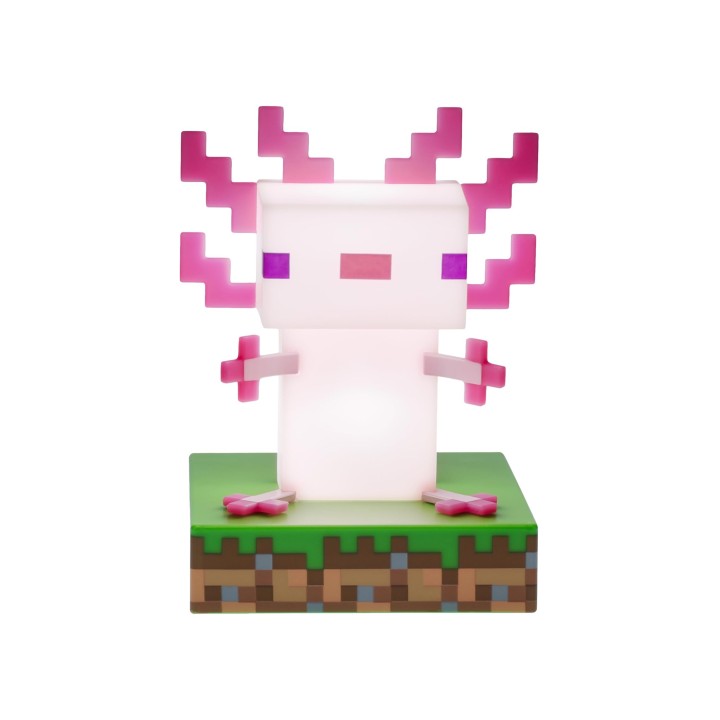 Lámpara Icons Minecraft Ajolote 12 cm con Luz Decorativa
