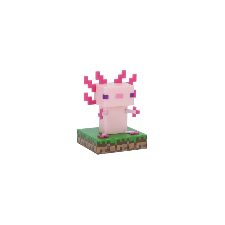 Lámpara Icons Minecraft Ajolote 12 cm con Luz Decorativa