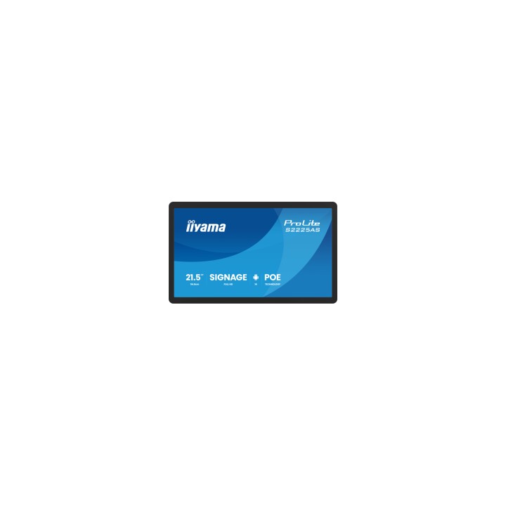 iiyama ProLite S2225AS-B1P Pantalla plana para señalización digital 54,6 cm (21.5") LCD Wifi 500 cd / m² Full HD Negro