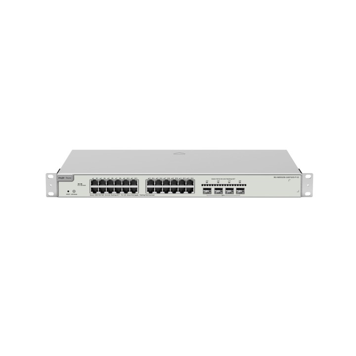 Ruijie Networks RG-NBS5200-24GT4XS-P-V2 switch Gestionado L3 Gigabit Ethernet (10/100/1000) Energía sobre Ethernet (PoE) 1U Gris