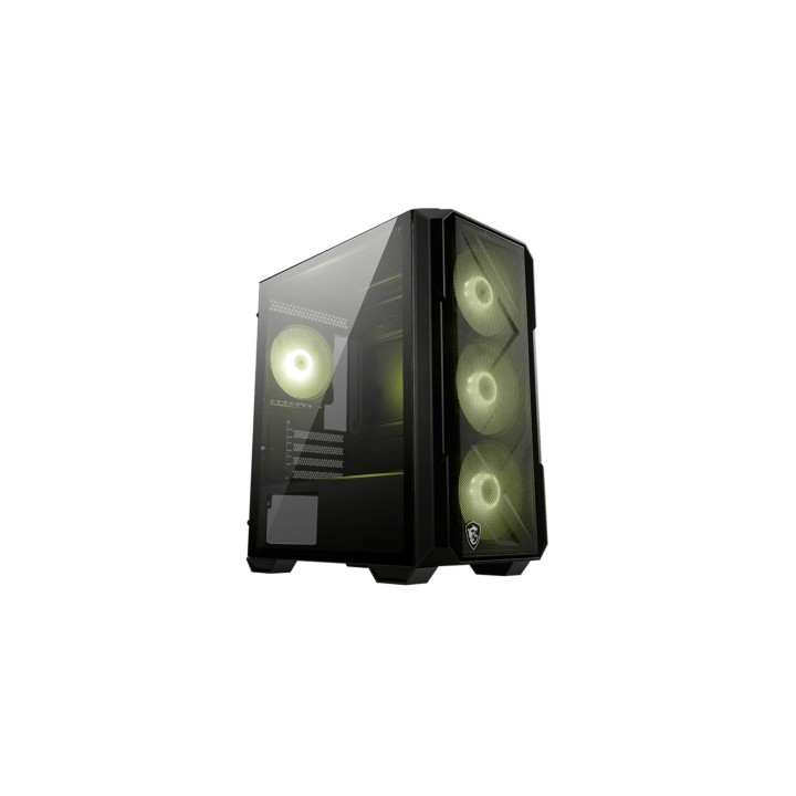 MSI MAG FORGE M120R AIRFLOW carcasa de ordenador Mini Tower Negro, Transparente